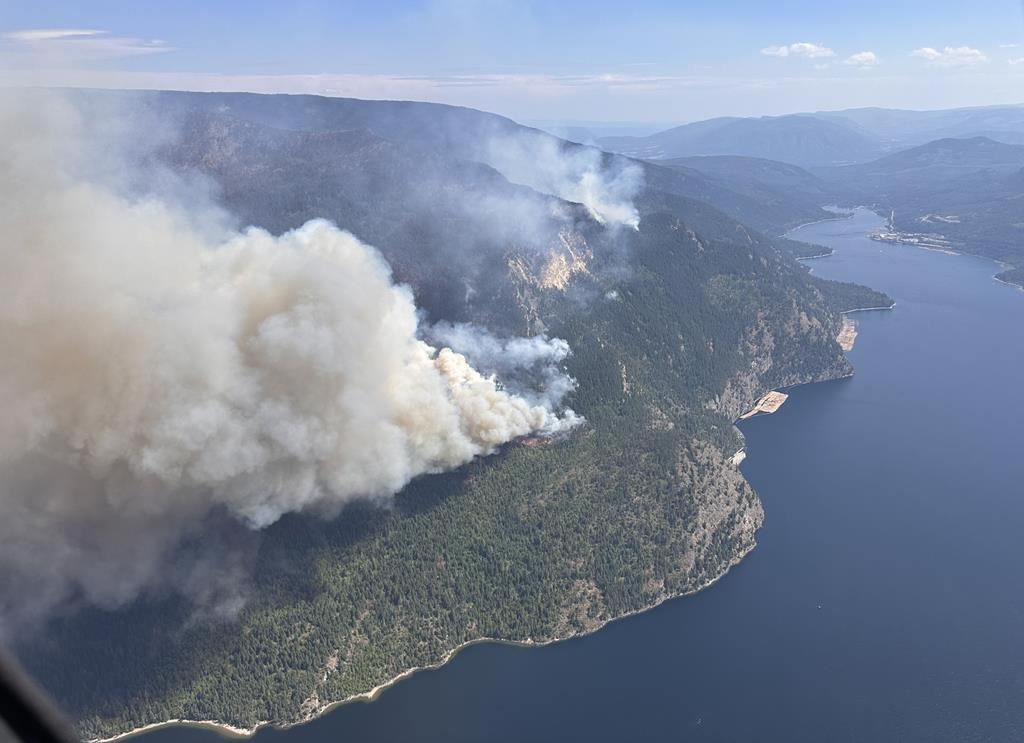 Adams Lake Wildfire Flares As Wind Harsh Terrain Challenge B C On