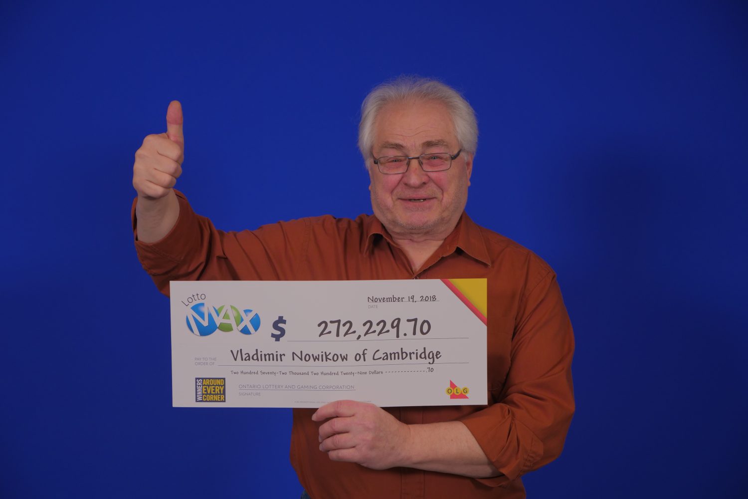 Cambridge man wins over 270 000