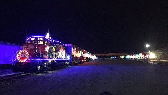 CPKC Holiday Train rolls in Cambridge Sunday