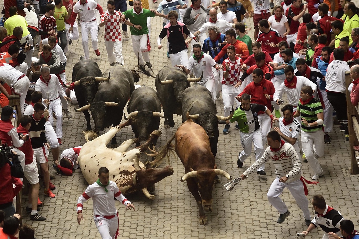 Spain: 9 injured, no one gored in final Pamplona bull run