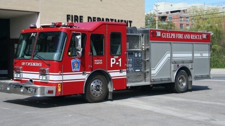 A fire truck in Guelph.