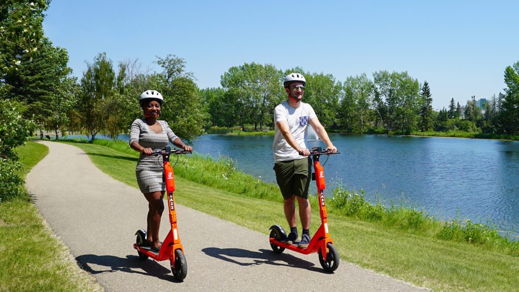 The return of the orange scooters! Neuron Mobility rentals return the Spring