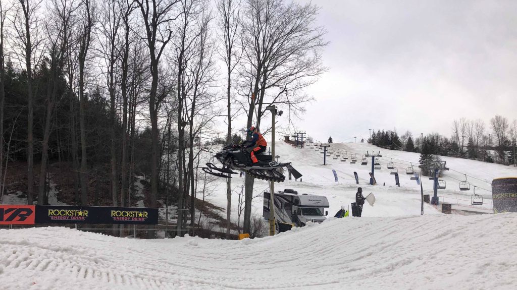 Snowy ski slopes at Chicopee.