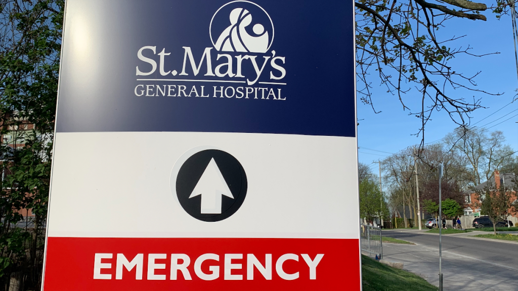 Sign for St. Mary's General Hospital Emergency Department