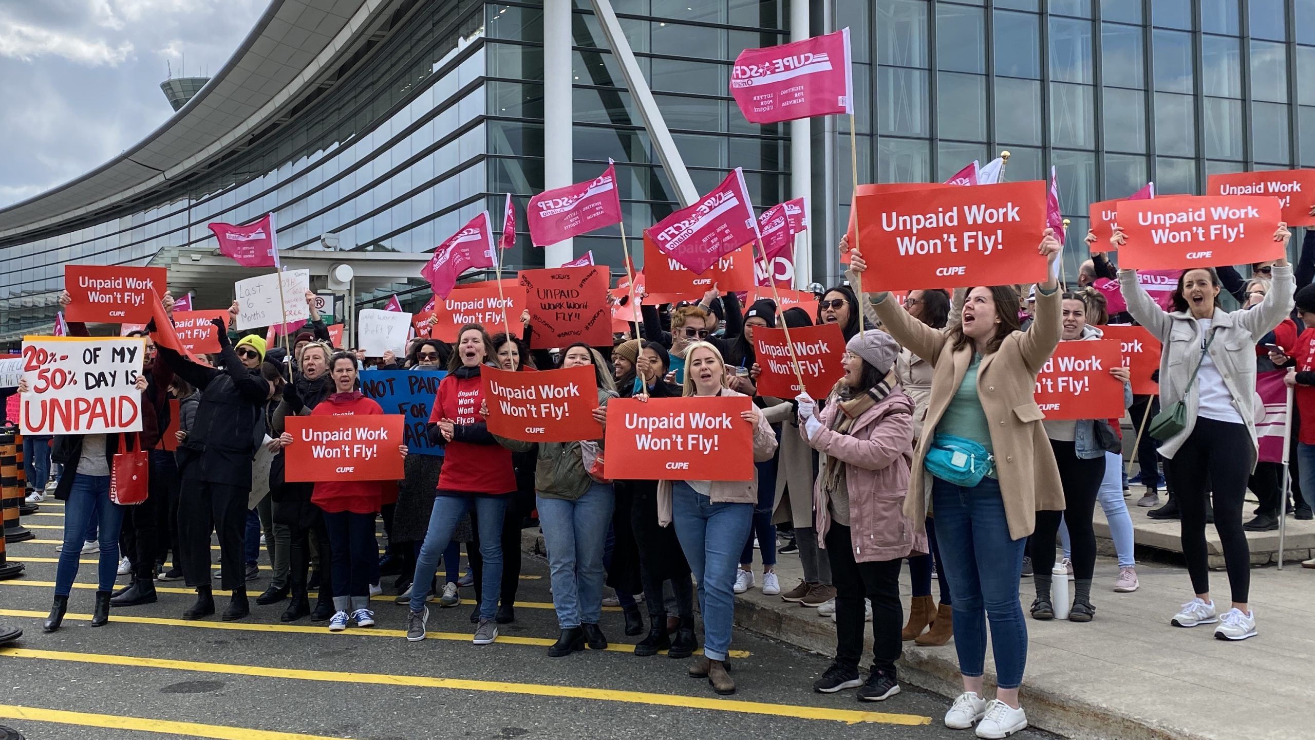 Historic petition to end unpaid work for flight attendants lands