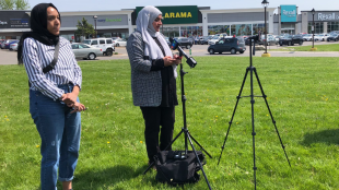 Mifrah Abid holds press conference in Kitchener