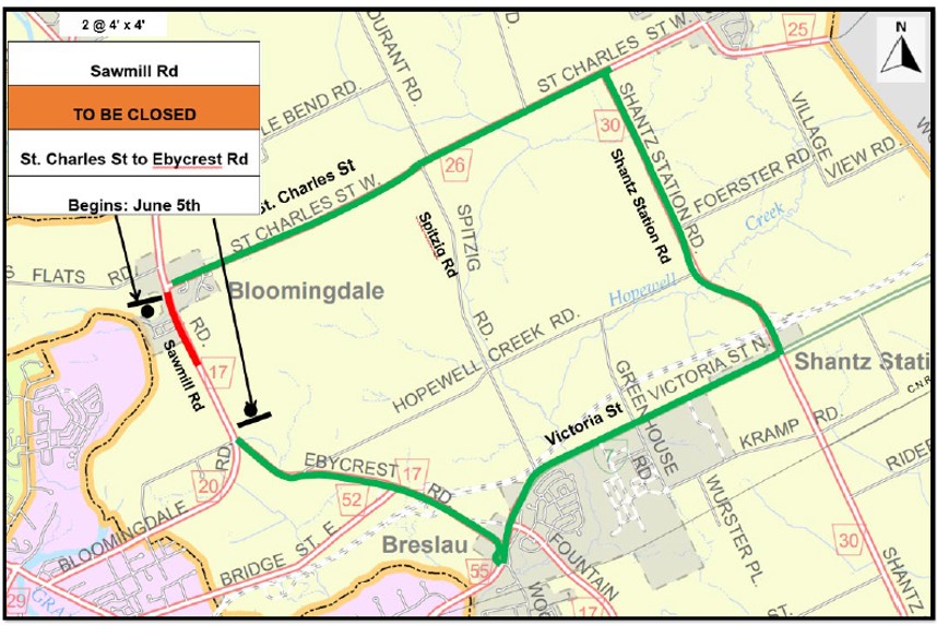 Sawmill Road closes through Bloomingdale for 'complete reconstruction'