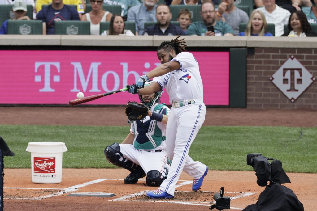 American League's Vladimir Guerrero Jr., of the Toronto Blue Jays