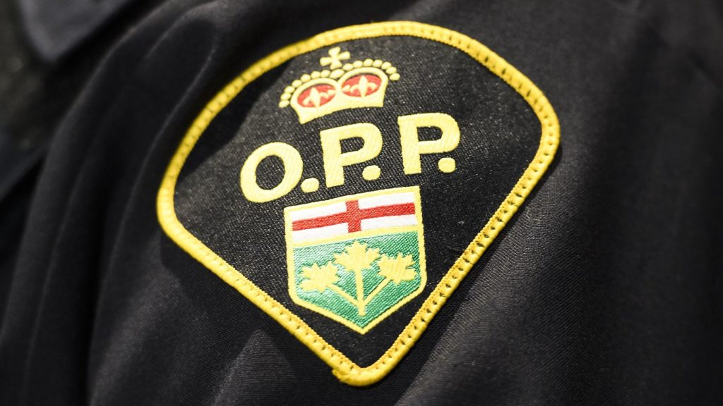Ontario Provincial Police shoulder badge.