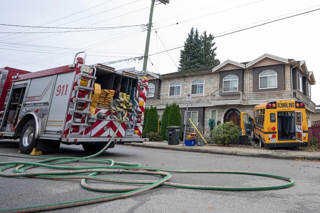 11 people taken to hospital after school bus crashes into home in Burnaby,  B.C., first responders say