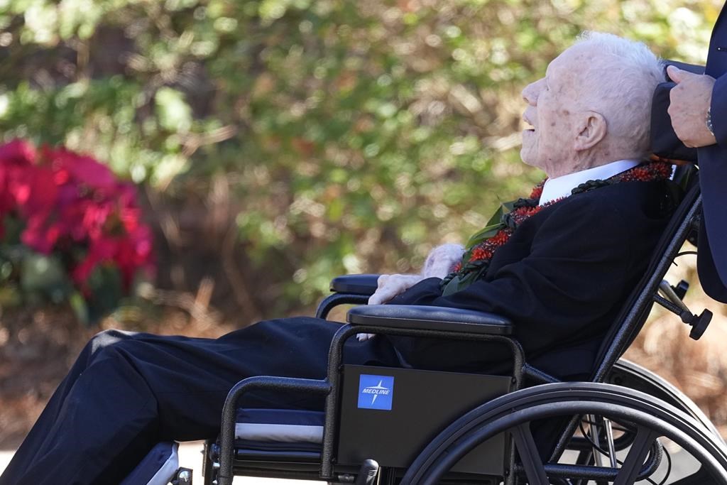 Rosalynn Carter is eulogized before family and friends as husband Jimmy