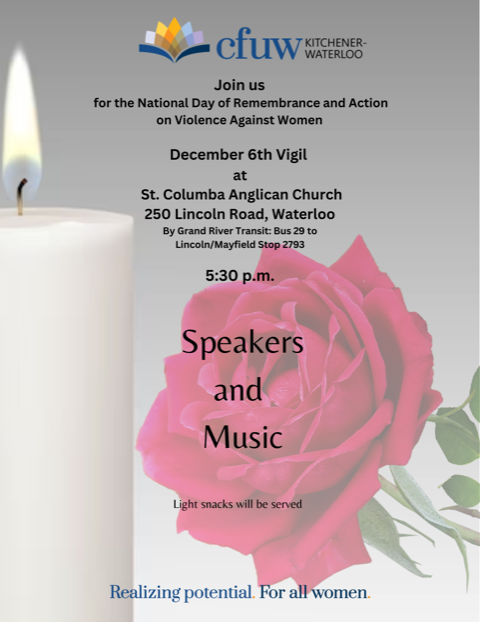 Poster for the December 6 vigil