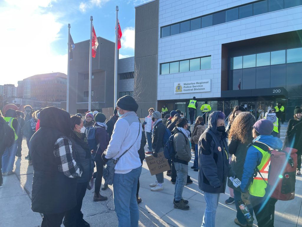 Rally calling for end to police violence held in Kitchener