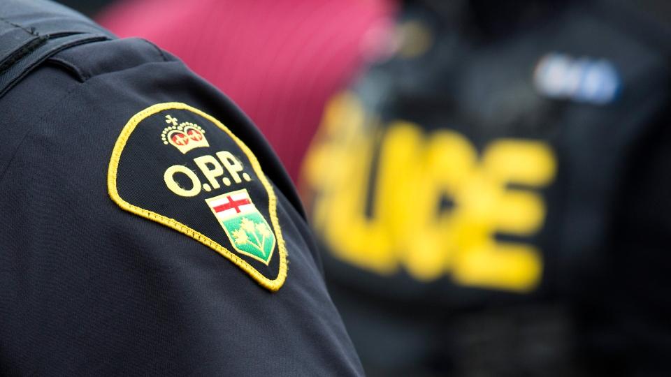 Ontario Provincial Police shoulder badge.