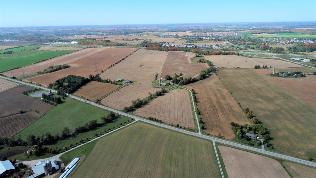 About 770 acres of prime farmland in Wilmot Township may be expropriated by the Region of Waterloo to create land for economic investments. (Courtesy of Wilmot Land Owners.)