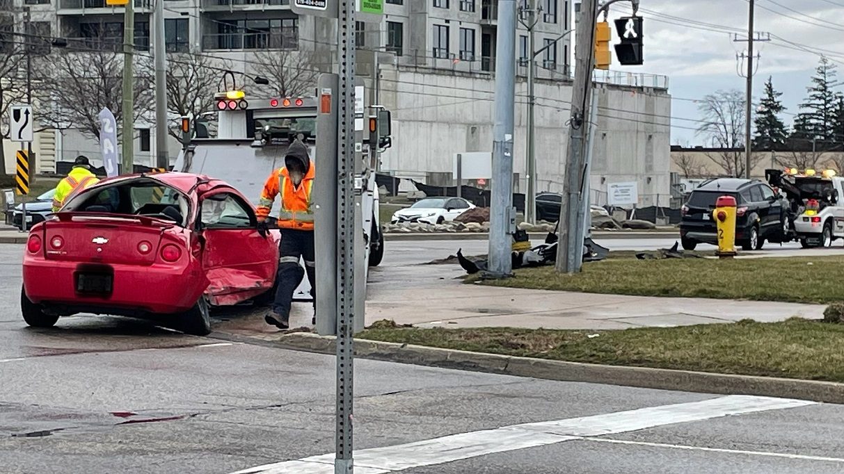 Charges anticipated after two-vehicle collision in Kitchener