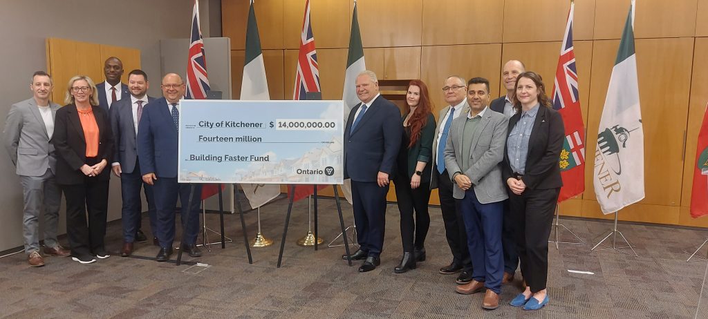 Premier Ford was in Kitchener Thursday to announce additional funding for the City of Kitchener.