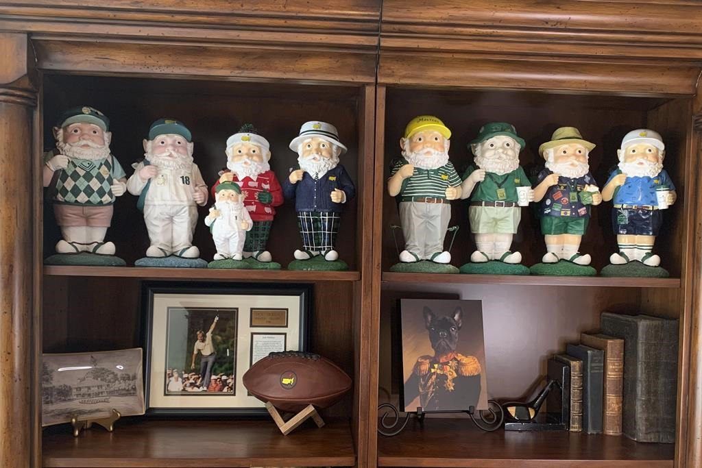 The craze for Masters gnomes is growing. Little golf-centric