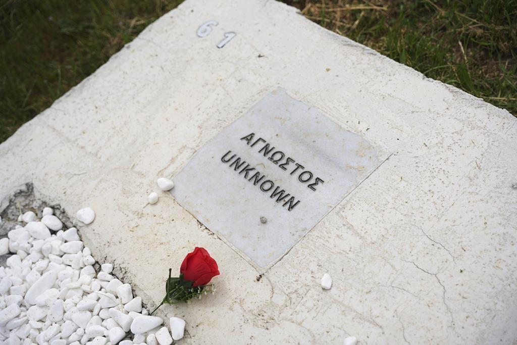 A neglected burial ground for migrants on Greek island of Lesbos has been given a drastic overhaul