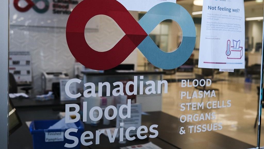 Logo for Canadian Blood Services.