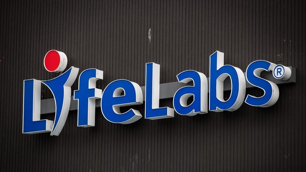 A LifeLabs sign can be seen. (THE CANADIAN PRESS/Darryl Dyck)