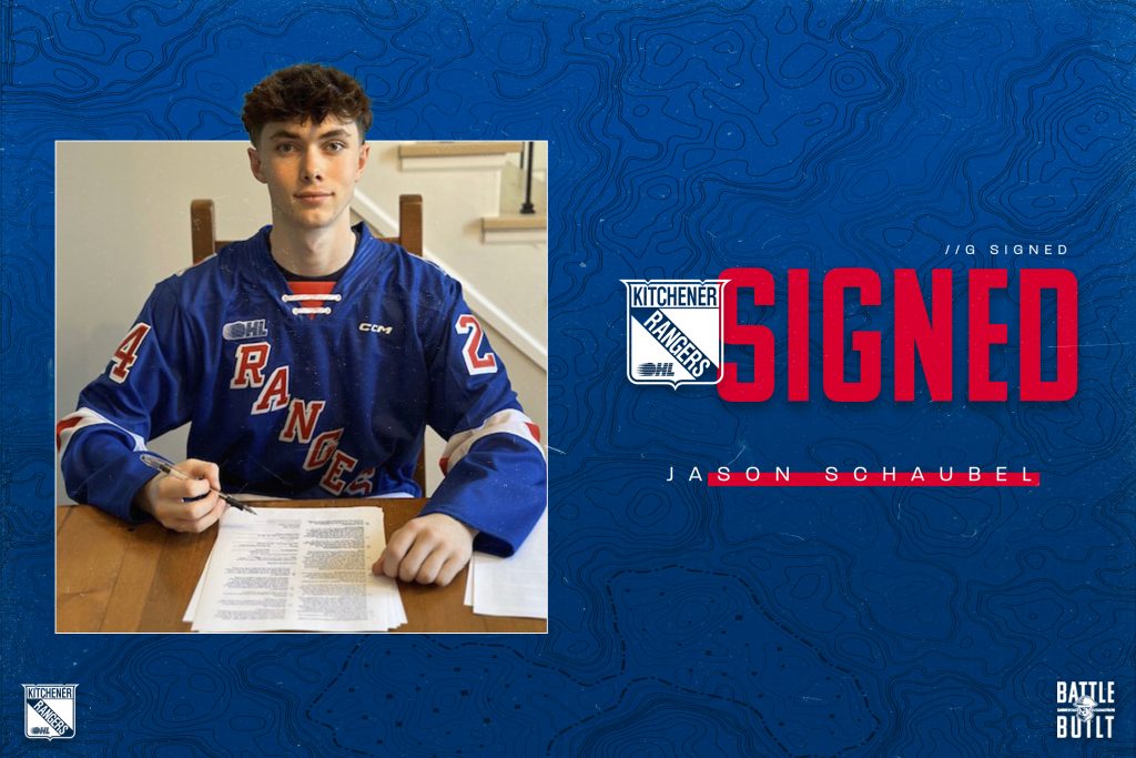 Rangers sign fifth-round pick from 2024 OHL Priority Selection