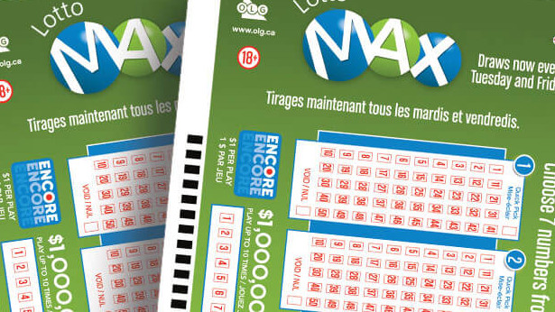 A Lotto Max ticket is seen in this undated photo. OLG