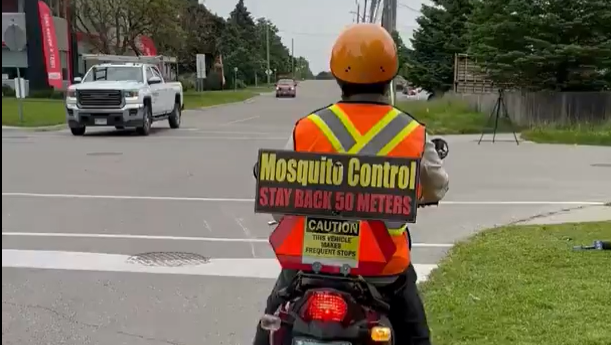 Scooters have been seen around the region recently helping reduce the mosquito population. (Courtesy of Waterloo Region Public Health.)