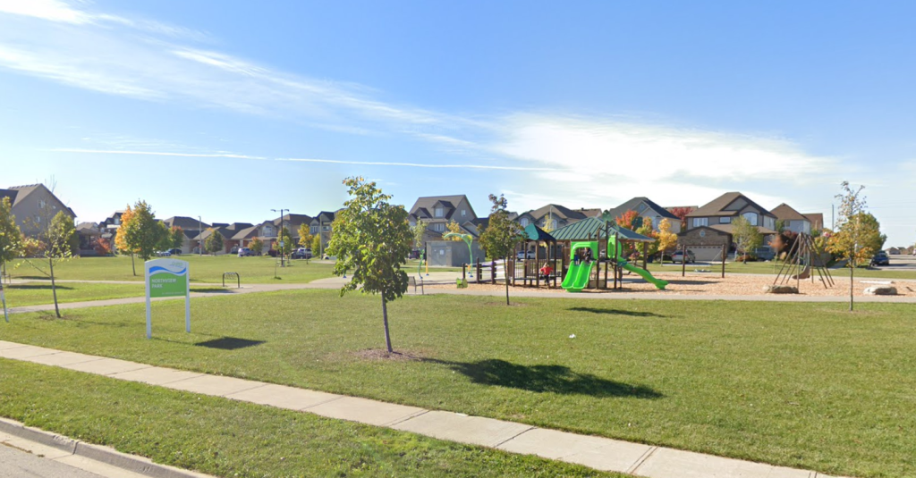 Northview Park in Guelph was the site of a firework incident.