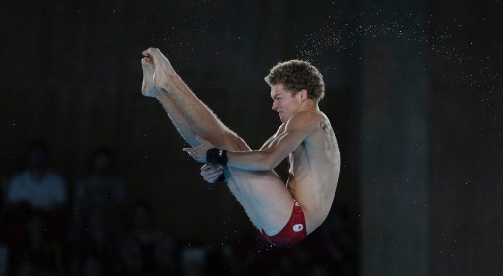 Canada's Rylan Wiens, Nathan Zsombor-Murray finish off the podium men's 10-m platform final