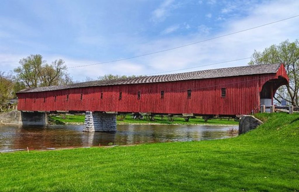 The West Montrose Covered Bridge, known as the 'Kissing Bridge', in Woolwich. (Region of Waterloo)