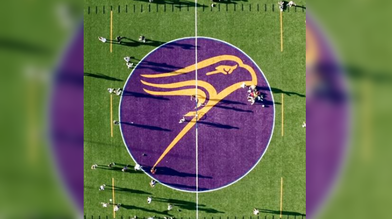 An aerial shot of the newly renamed Ansley Alumni Field. (Wilfrid Laurier University)