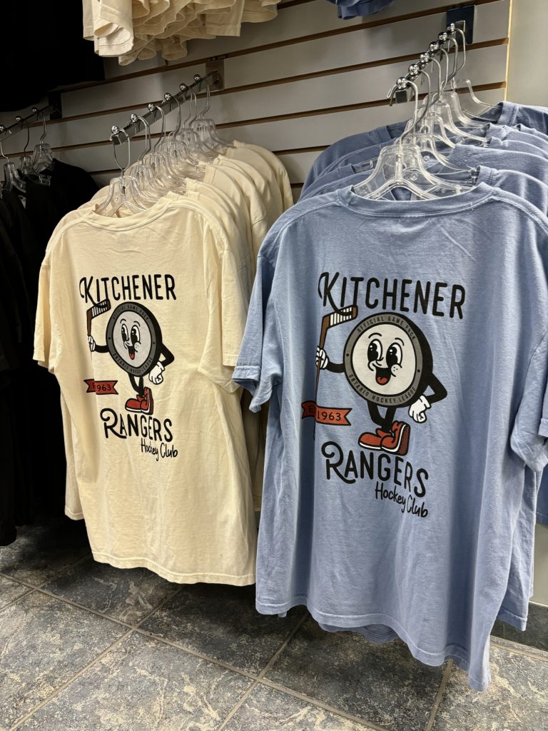 Local designer creates two retro-style shirts for the Kitchener Rangers