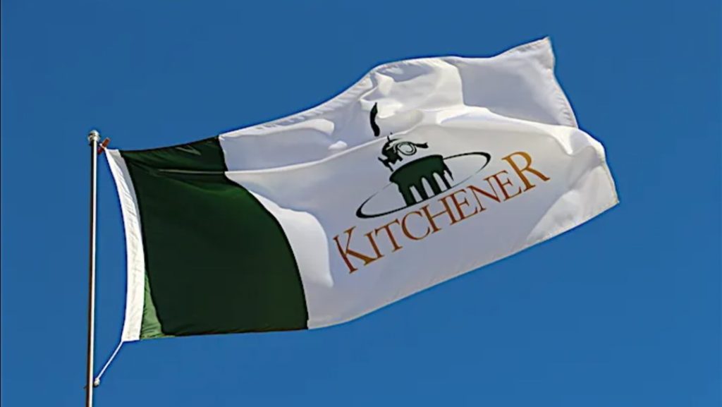 The flag of Kitchener. (Nick Westoll/CityNews)