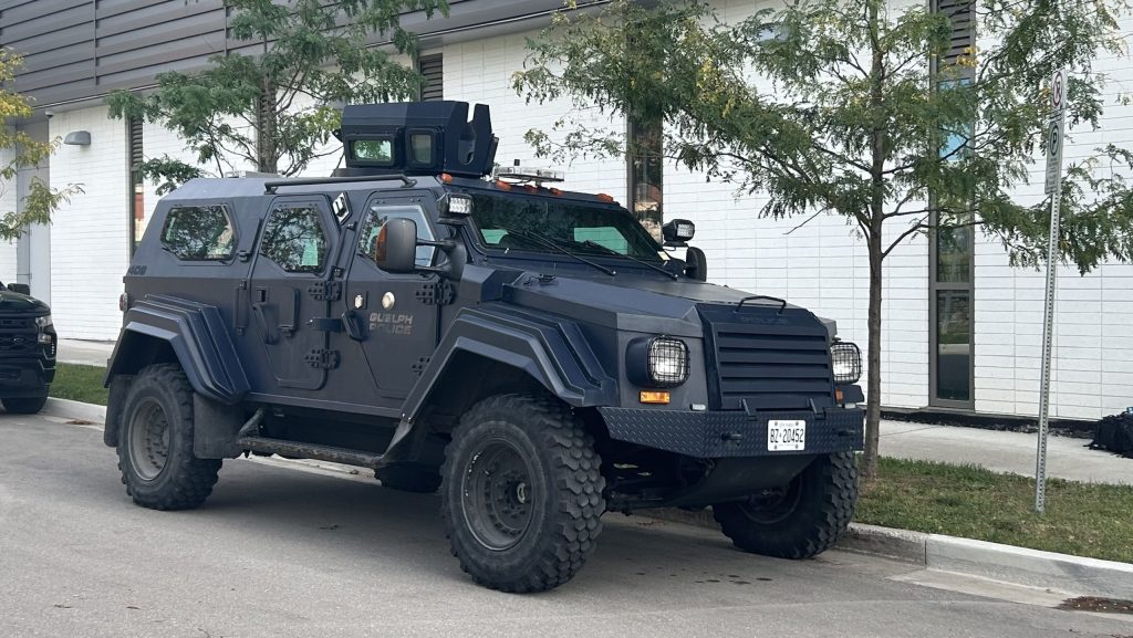 Guelph police buy armoured vehicle, amid 'more commonplace' firearms calls