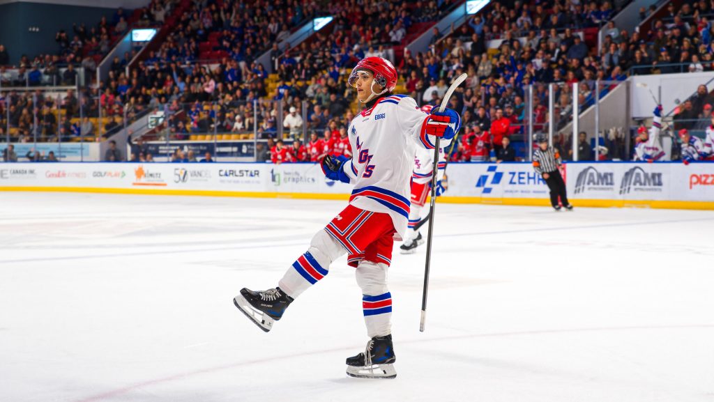 rangers player celebrating