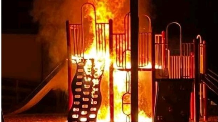 Fire at Kitchener playground sparks public outcry, police investigating