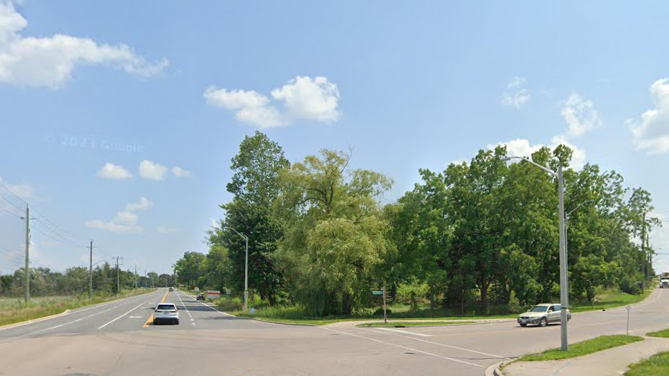 The intersection of Branchton Road and Highway 8. (Google Maps)