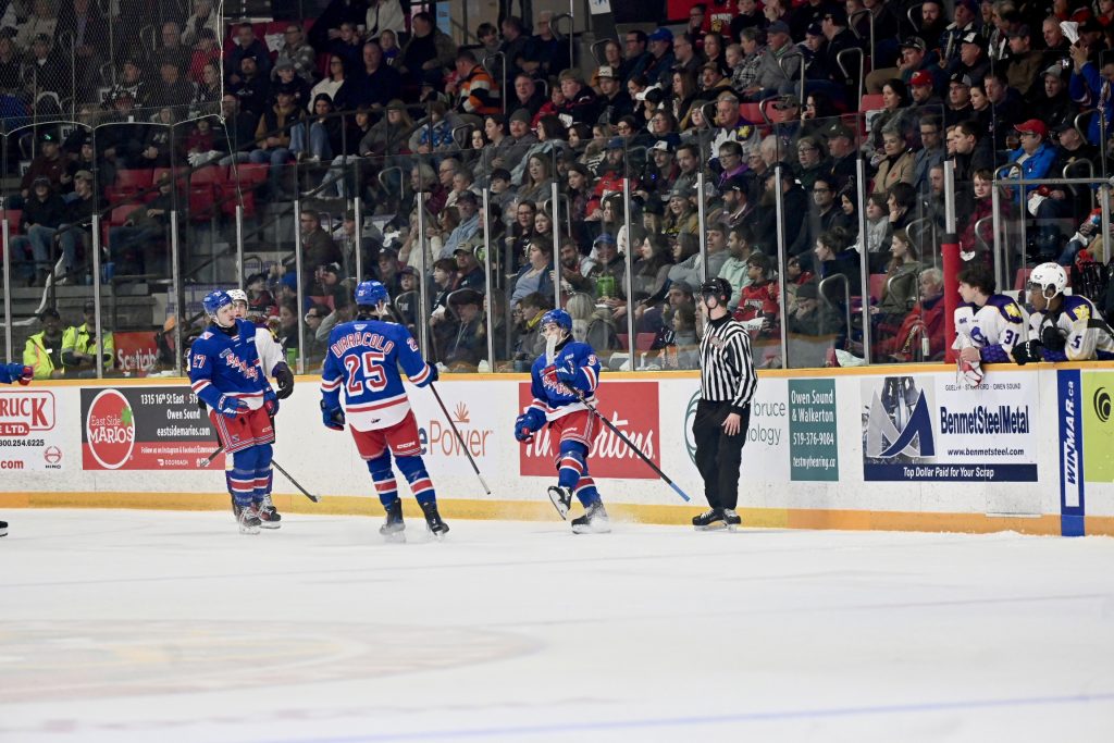 Rangers lose in OT to Owen Sound, extending point streak to 16 games