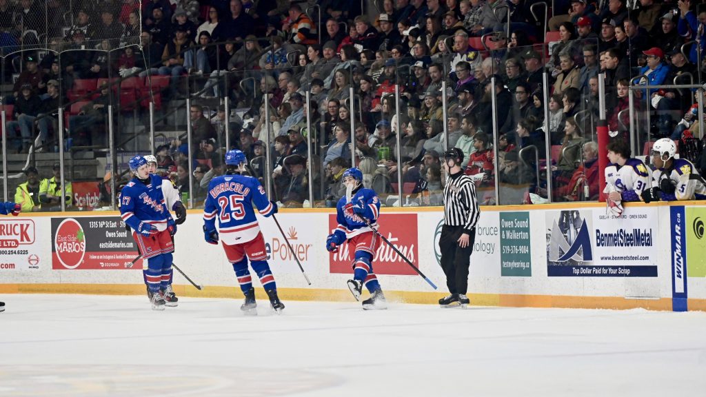 Rangers lose in OT to Owen Sound, extending point streak to 16 games