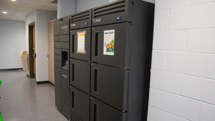 Six refrigerated lockers