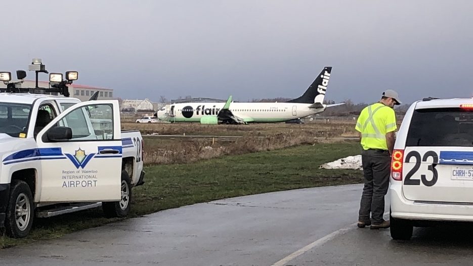 Two years after Flair jet overran runway at YKF, still no answers about why