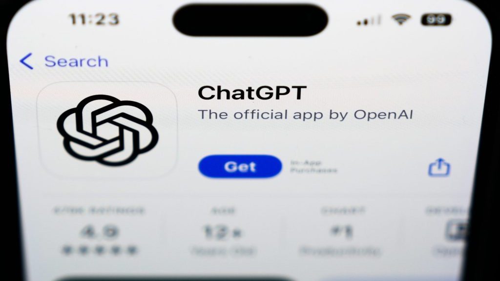 A ChatGPT app is seen on a smartphone. THE CANADIAN PRESS