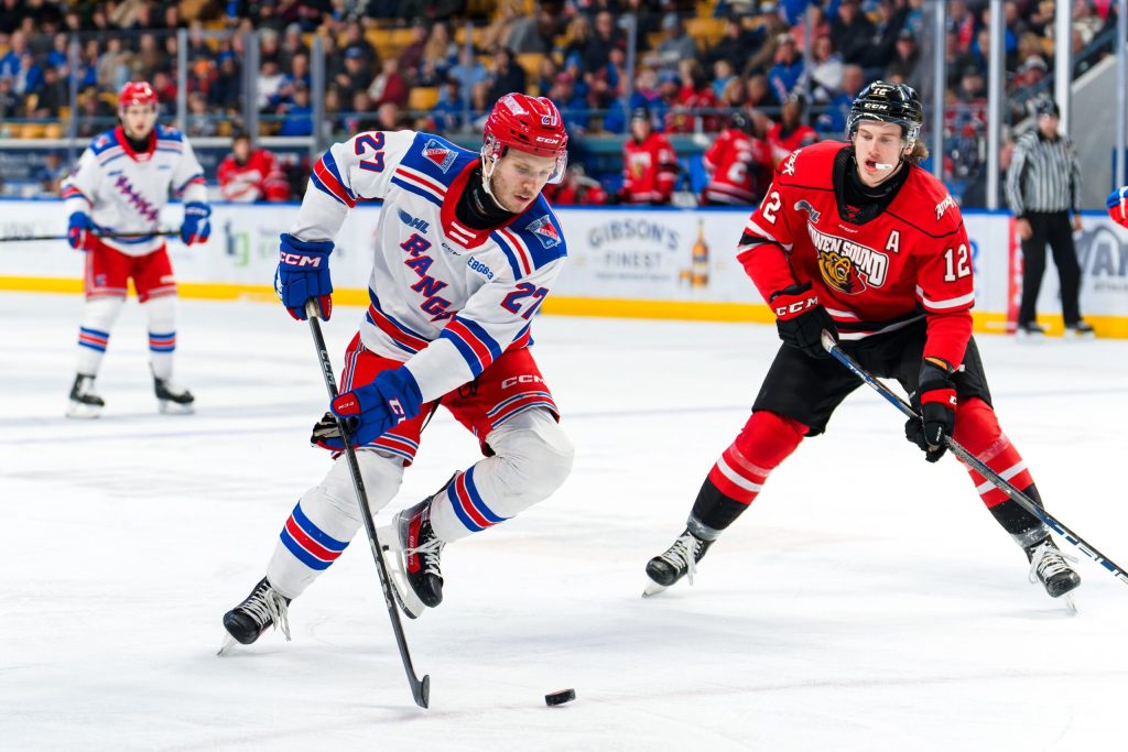 Rangers battle back to get comeback victory over Owen Sound Attack