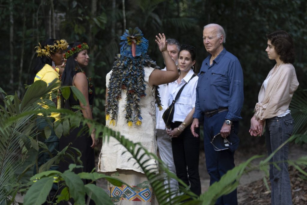 From the Amazon rainforest, Biden declares nobody can reverse US progress on clean energy