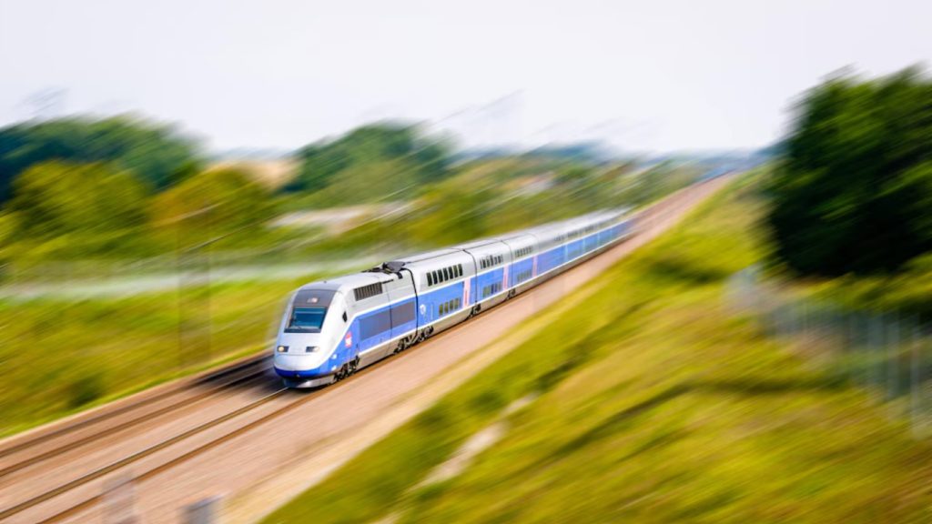 A high-speed train. Photo: GETTY IMAGES.