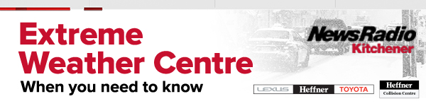 NewsRadio Kitchener extreme weather centre banner