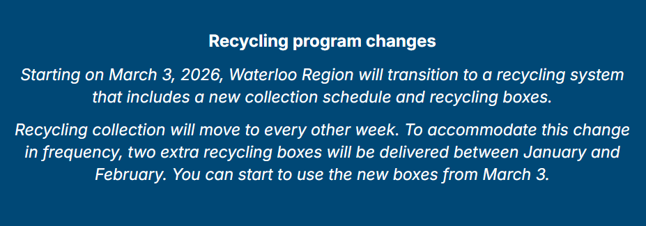 circular materials blue bin recycling change