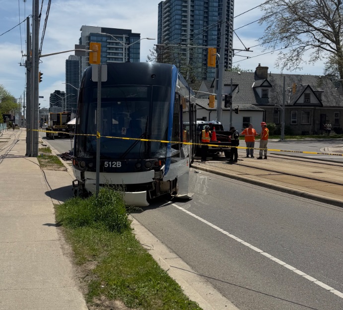 Crash involving ION train and passenger truck