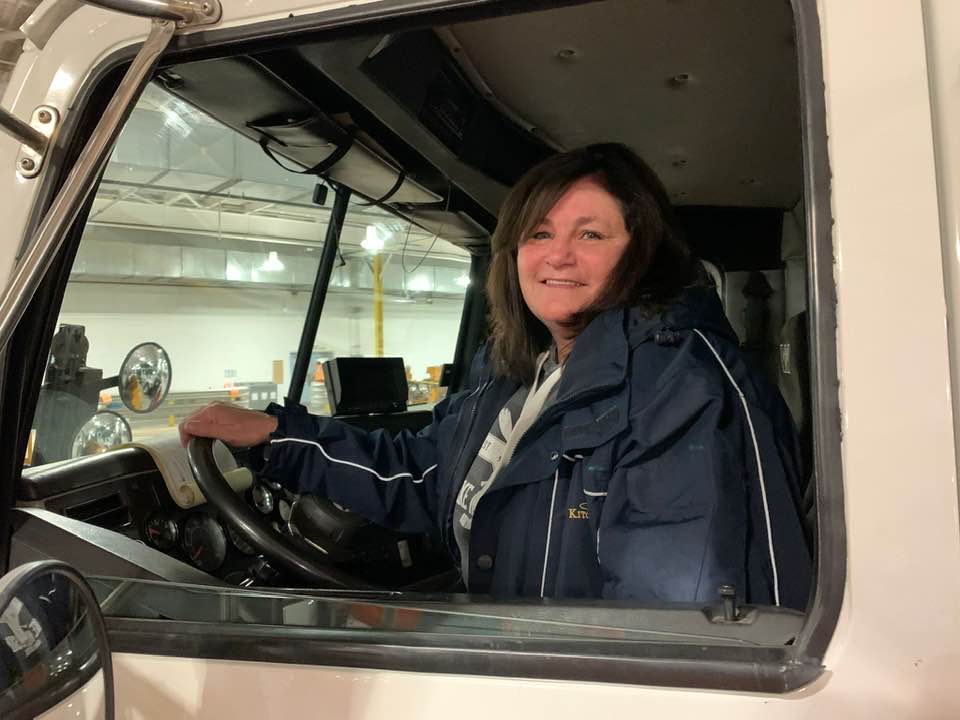 City of Kitchener's first female snow plow operator parks her plow for